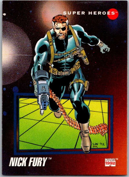 1992 Impel Marvel Universe #40 Nick Fury   V36785