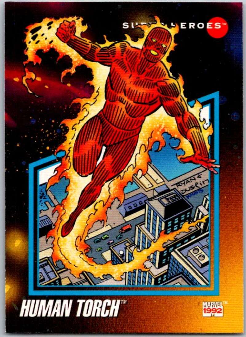 1992 Impel Marvel Universe #58 Human Torch V36789