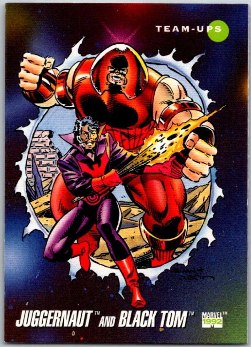 1992 Impel Marvel Universe #100 Juggernaut and Black Tom V36801