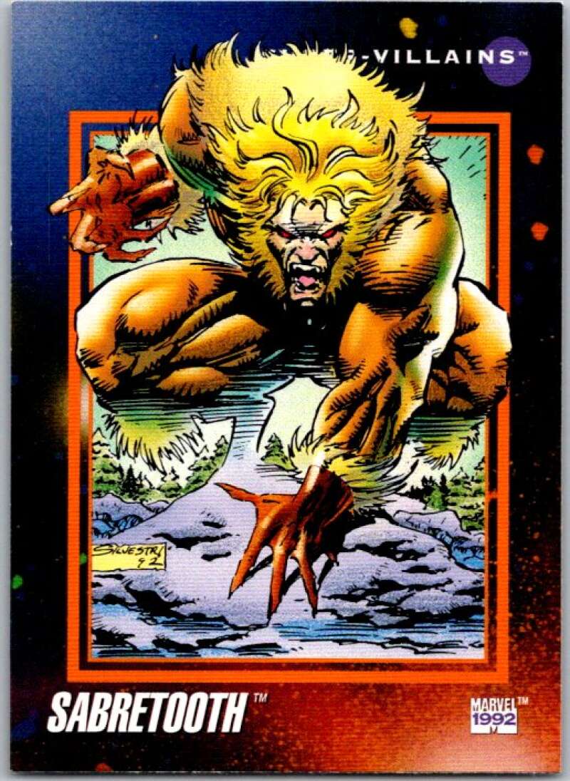 1992 Impel Marvel Universe #129 Sabretooth V36822