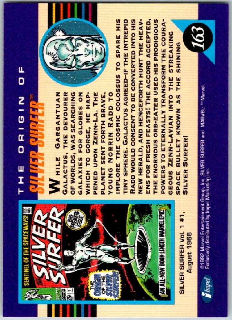 1992 Impel Marvel Universe #163 Surfer V36827