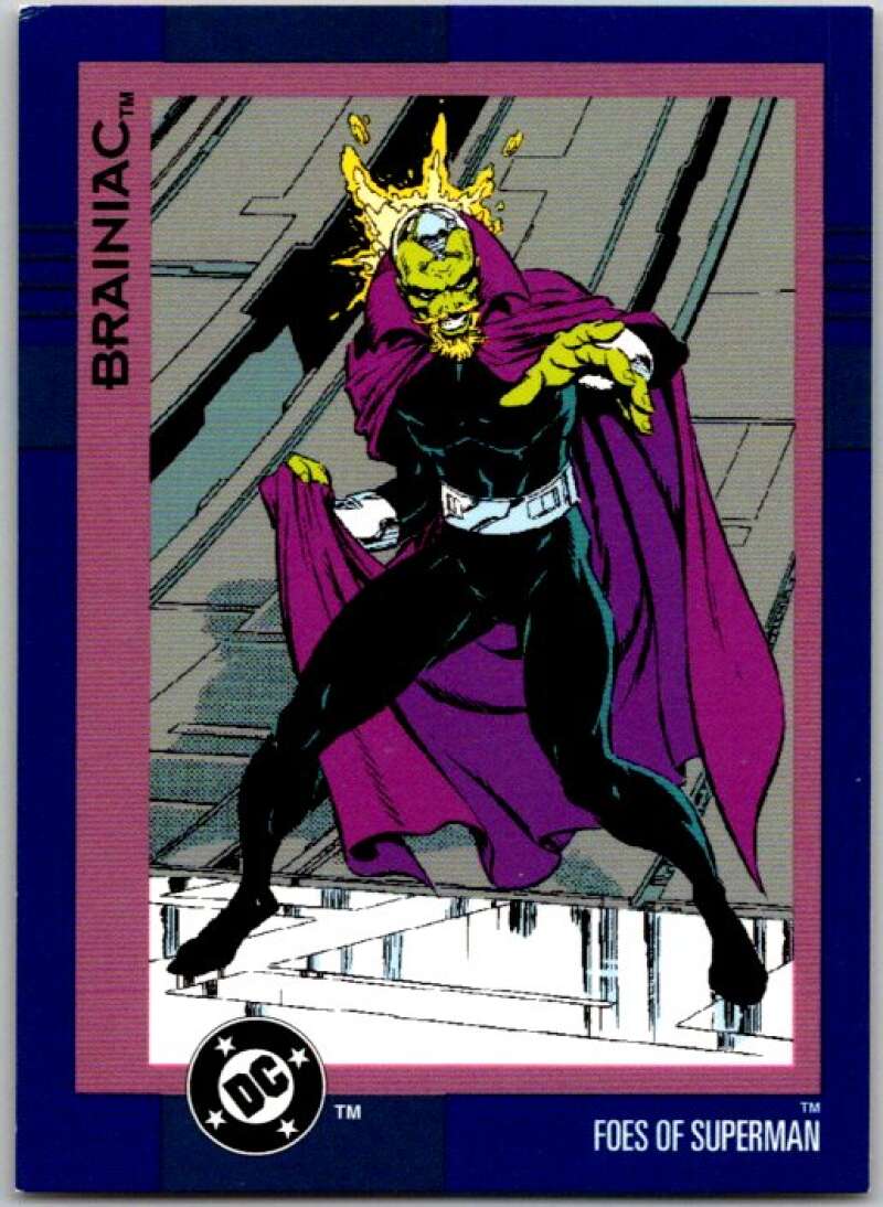 1993 SkyBox DC Comics #133 Foes of Superman - Brainiac V36950