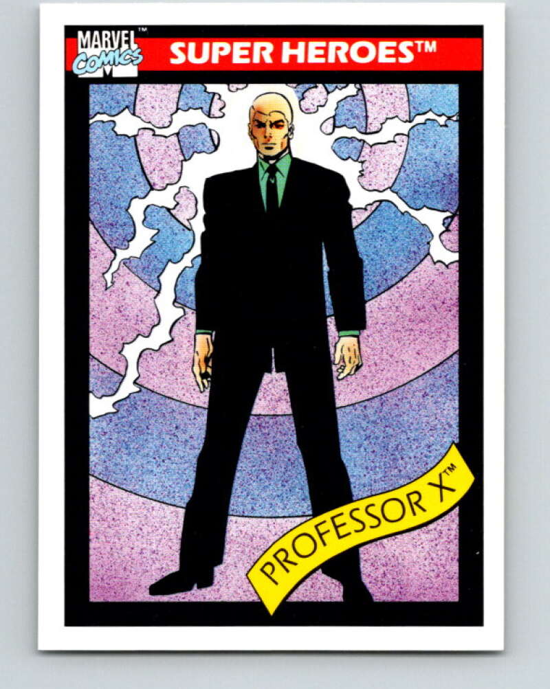1990 Impel Marvel Universe #7 Professor X V36303