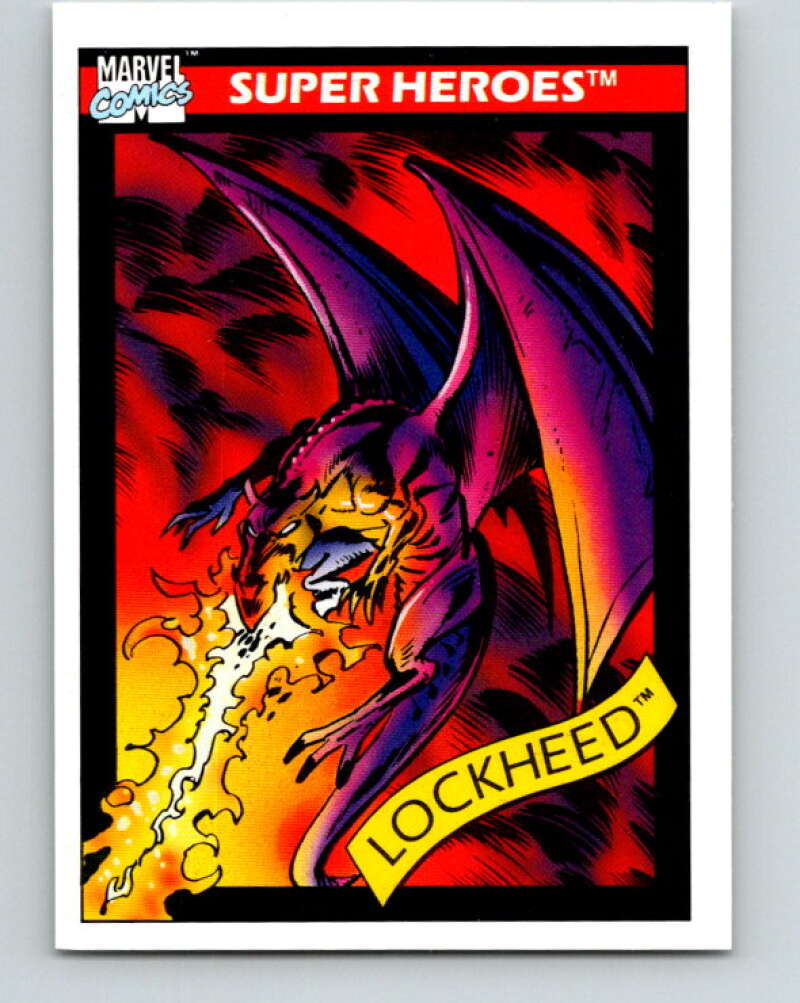 1990 Impel Marvel Universe #27 Lockheed V36317