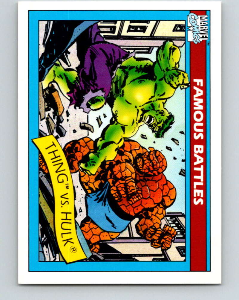 1990 Impel Marvel Universe #88 Thing vs. Hulk V36367