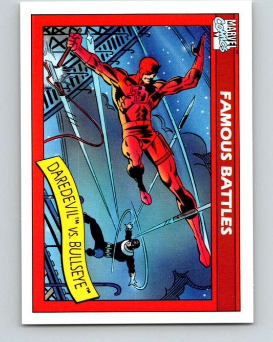 1990 Impel Marvel Universe #94 Daredevil vs. Bullseye   V36373
