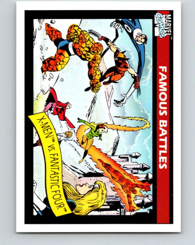 1990 Impel Marvel Universe #101 Fantastic Four vs. X-Men V36381