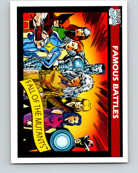 1990 Impel Marvel Universe #102 Fall of the Mutants   V36382