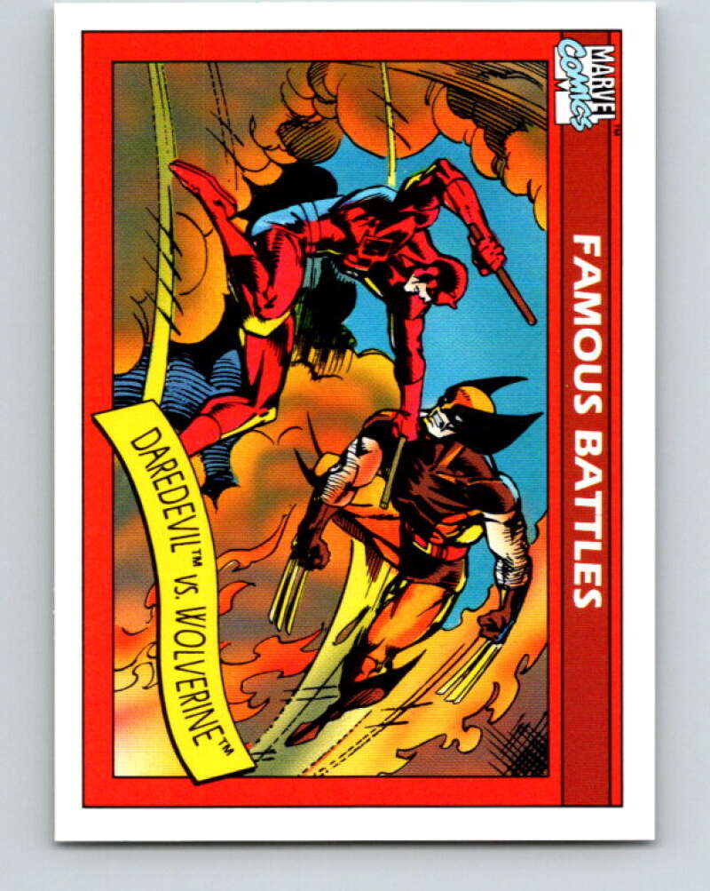 1990 Impel Marvel Universe #109 Daredevil vs. Wolverine V36389