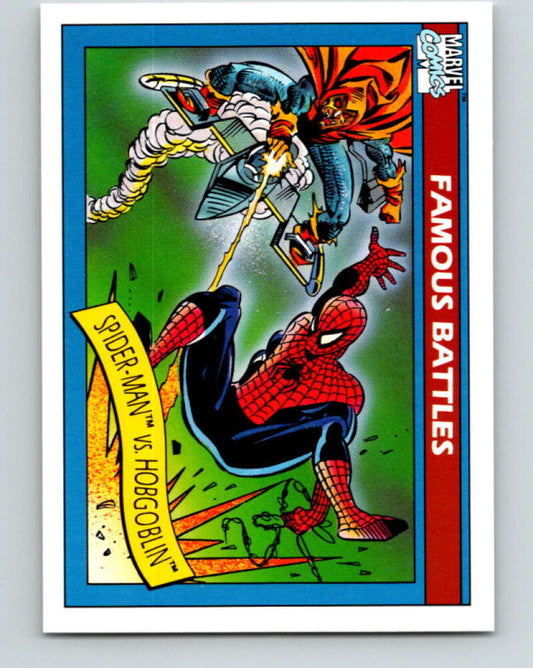 1990 Impel Marvel Universe #112 Spider-Man vs. Hobgoblin   V36391