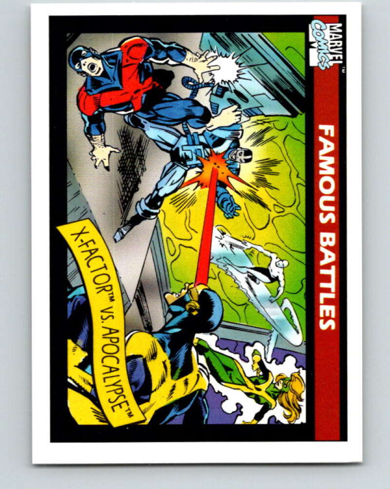 1990 Impel Marvel Universe #117 X-Factor vs. Apocalypse V36396