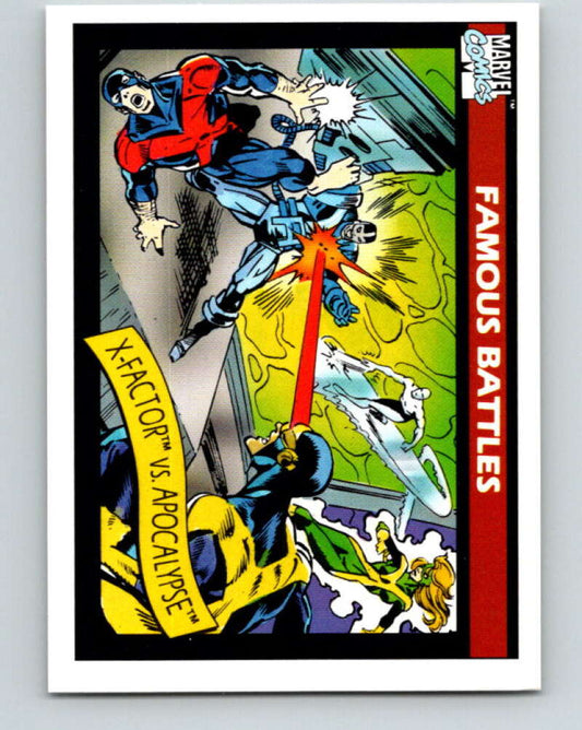1990 Impel Marvel Universe #117 X-Factor vs. Apocalypse   V36396