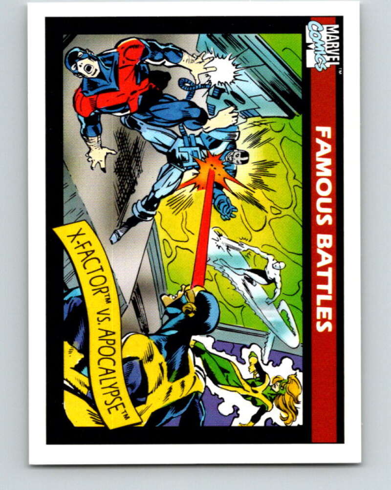 1990 Impel Marvel Universe #117 X-Factor vs. Apocalypse V36397