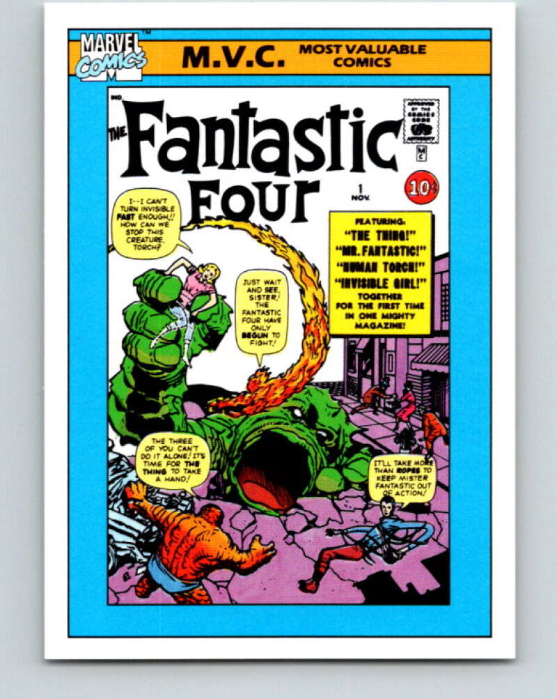 1990 Impel Marvel Universe #124 Fantastic Four #1 V25955