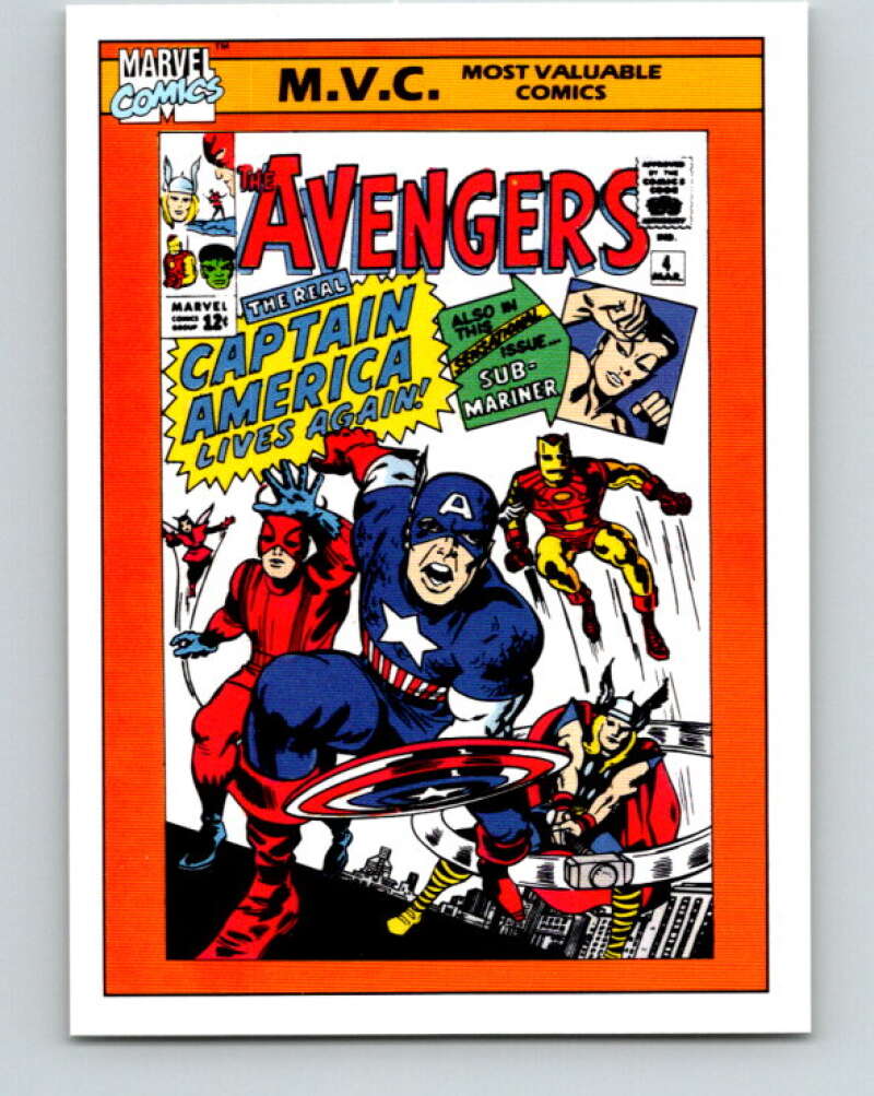 1990 Impel Marvel Universe #136 Avengers #4 MVC V25960