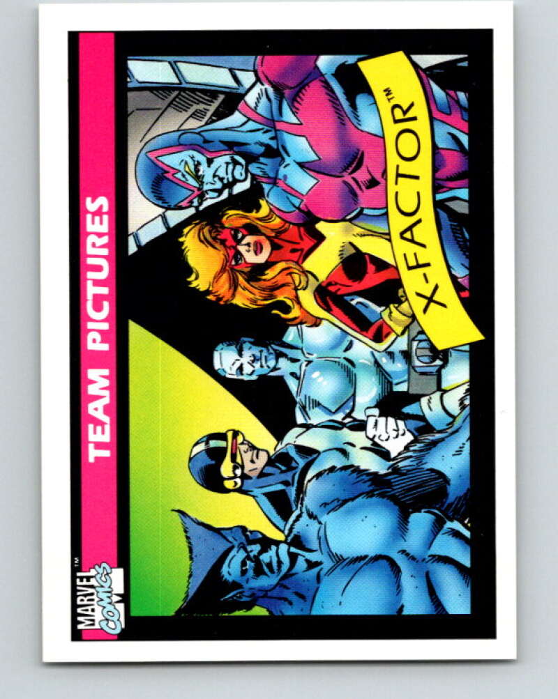 1990 Impel Marvel Universe #143 Team Pictures: X-Factor V25966