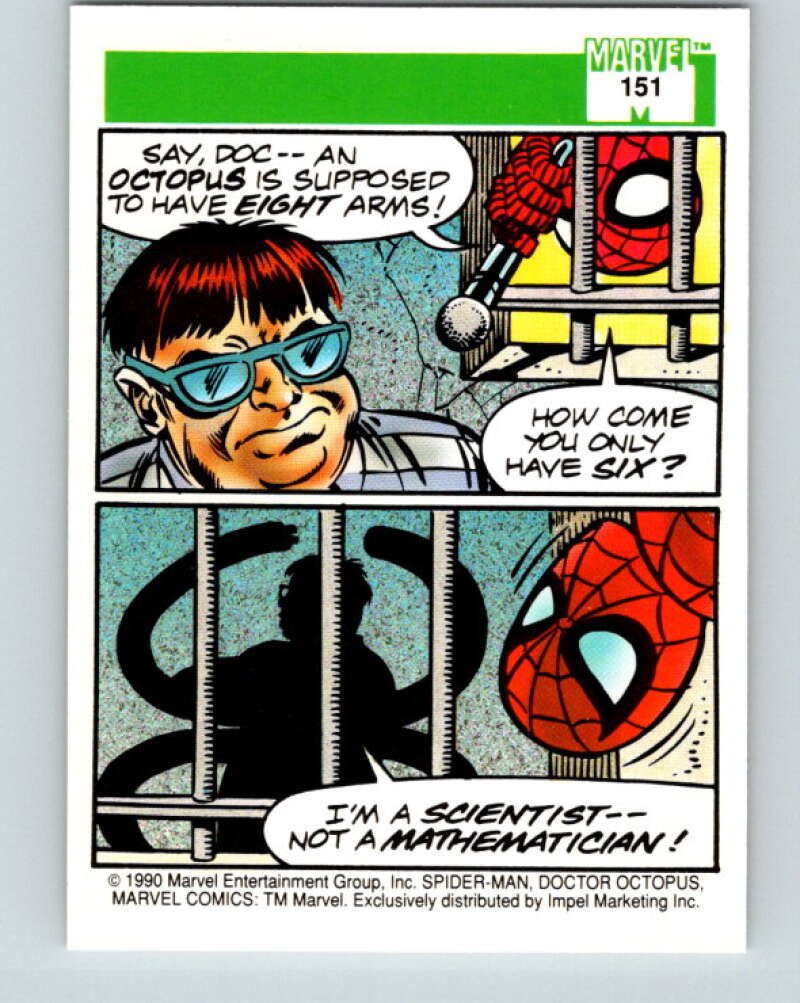 1990 Impel Marvel Universe #151 Spider-Man: Doctor Octopus V25971