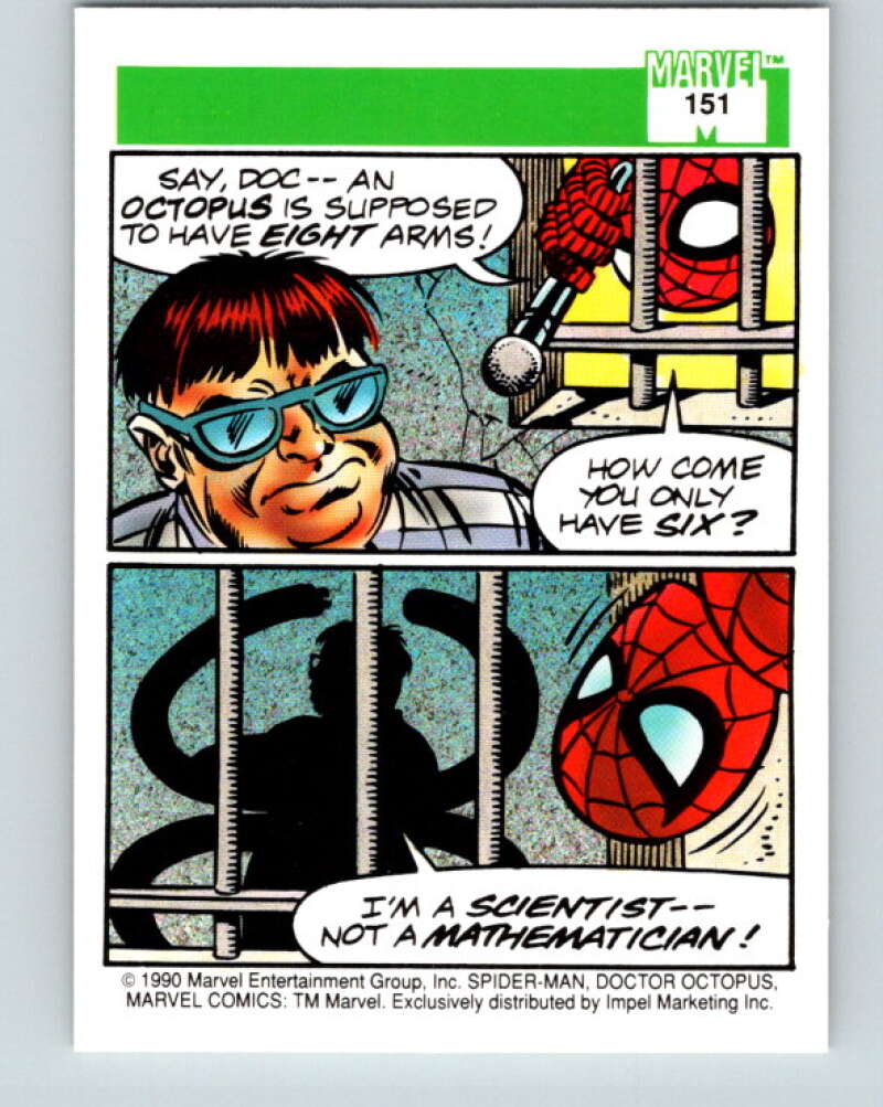 1990 Impel Marvel Universe #151 Spider-Man: Doctor Octopus V25972