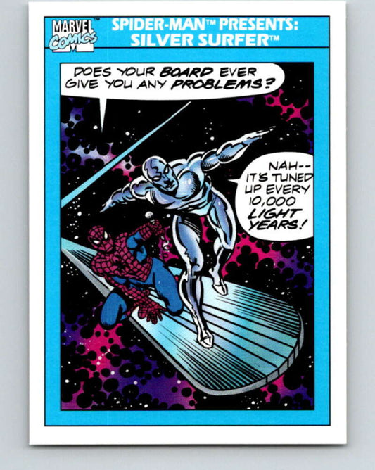 1990 Impel Marvel Universe #153 Spider-Man Presents: Surfer   V25975