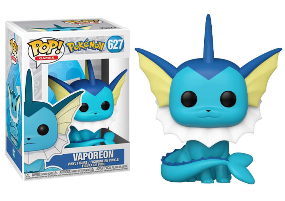 Funko Pop - 627 Games Pokemon - Vaporeon Vinyl Figure