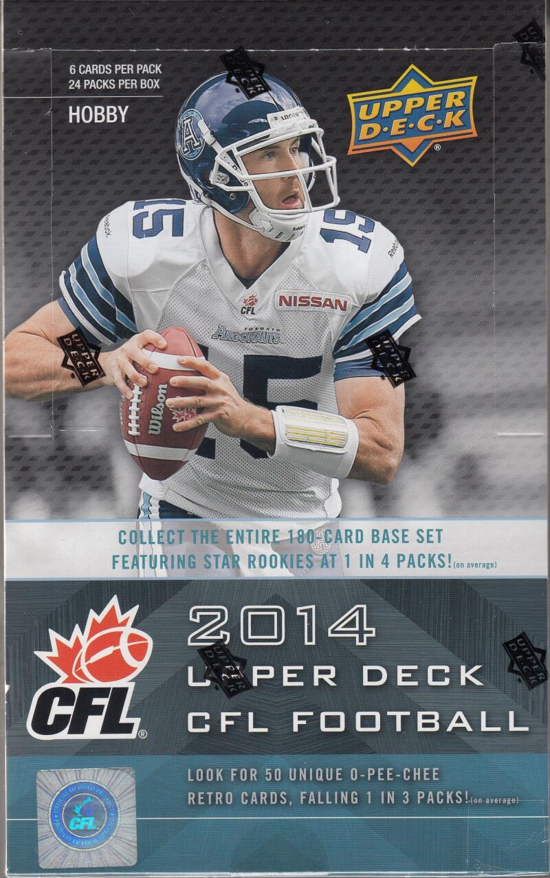 2014 Upper Deck CFL Football Sealed Hobby Box