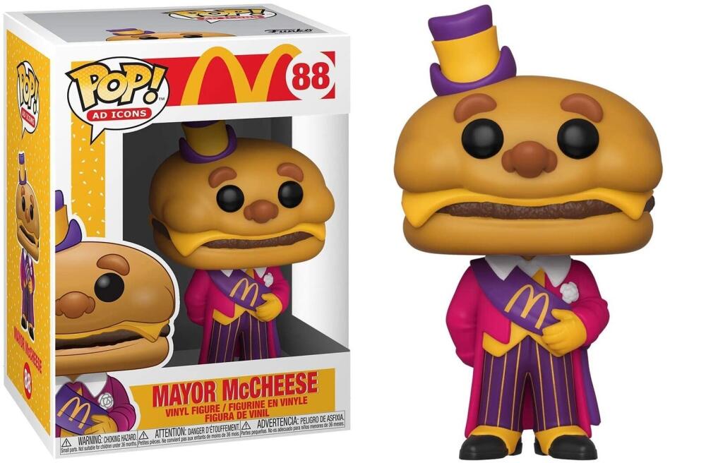 Funko Pop - 88 Ad Icons McDonalds - Mayor McCheese Vinyl Figure Image 1