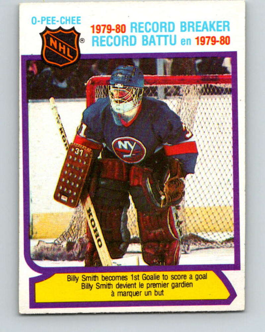 1980-81 O-Pee-Chee #5 Billy Smith RB  New York Islanders  V37033