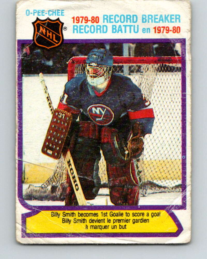 1980-81 O-Pee-Chee #5 Billy Smith RB New York Islanders V37034