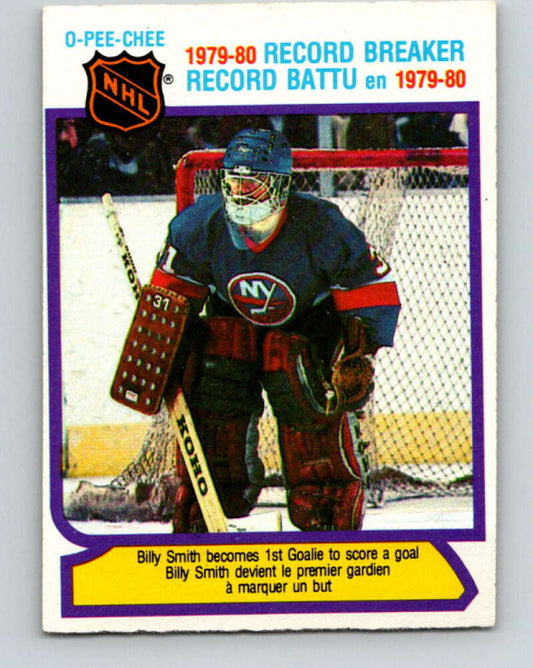 1980-81 O-Pee-Chee #5 Billy Smith RB  New York Islanders  V37035