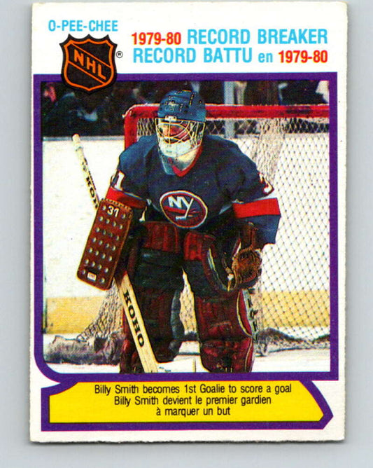 1980-81 O-Pee-Chee #5 Billy Smith RB  New York Islanders  V37037