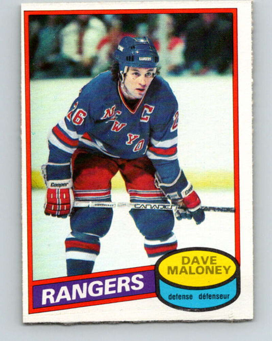 1980-81 O-Pee-Chee #7 Dave Maloney  New York Rangers  V37060