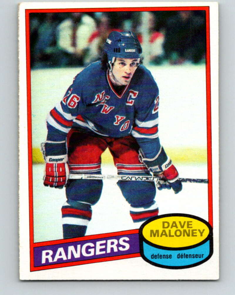 1980-81 O-Pee-Chee #7 Dave Maloney New York Rangers V37062