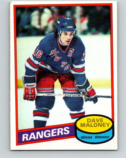 1980-81 O-Pee-Chee #7 Dave Maloney  New York Rangers  V37062
