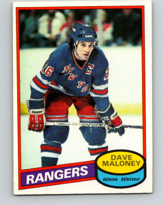 1980-81 O-Pee-Chee #7 Dave Maloney  New York Rangers  V37063