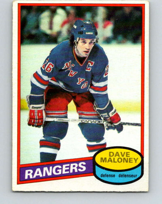 1980-81 O-Pee-Chee #7 Dave Maloney  New York Rangers  V37067