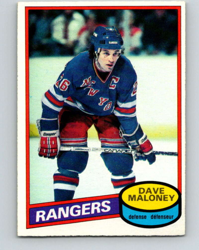 1980-81 O-Pee-Chee #7 Dave Maloney New York Rangers V37068
