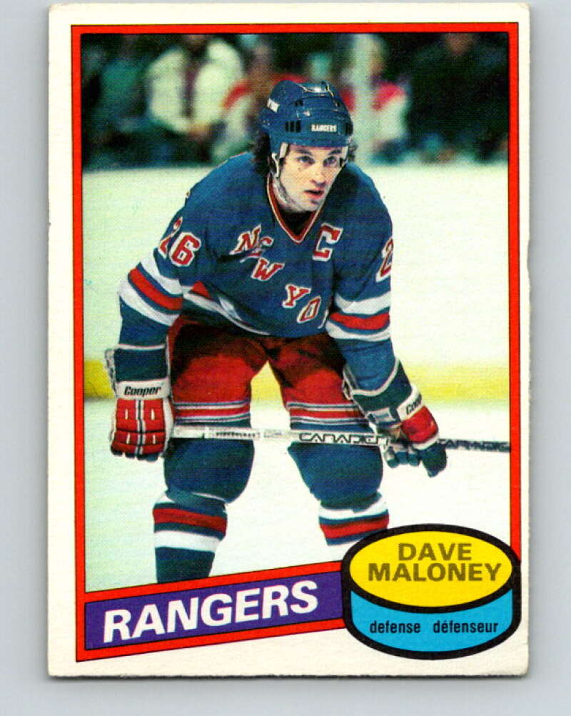 1980-81 O-Pee-Chee #7 Dave Maloney New York Rangers V37069