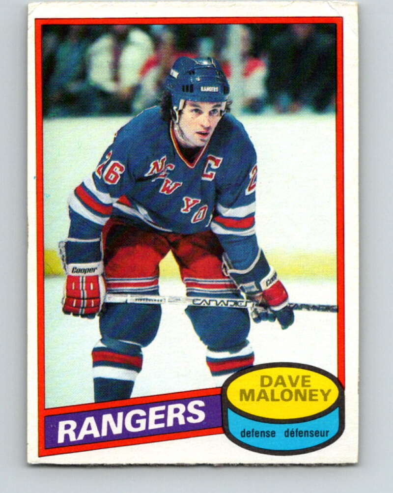 1980-81 O-Pee-Chee #7 Dave Maloney New York Rangers V37070