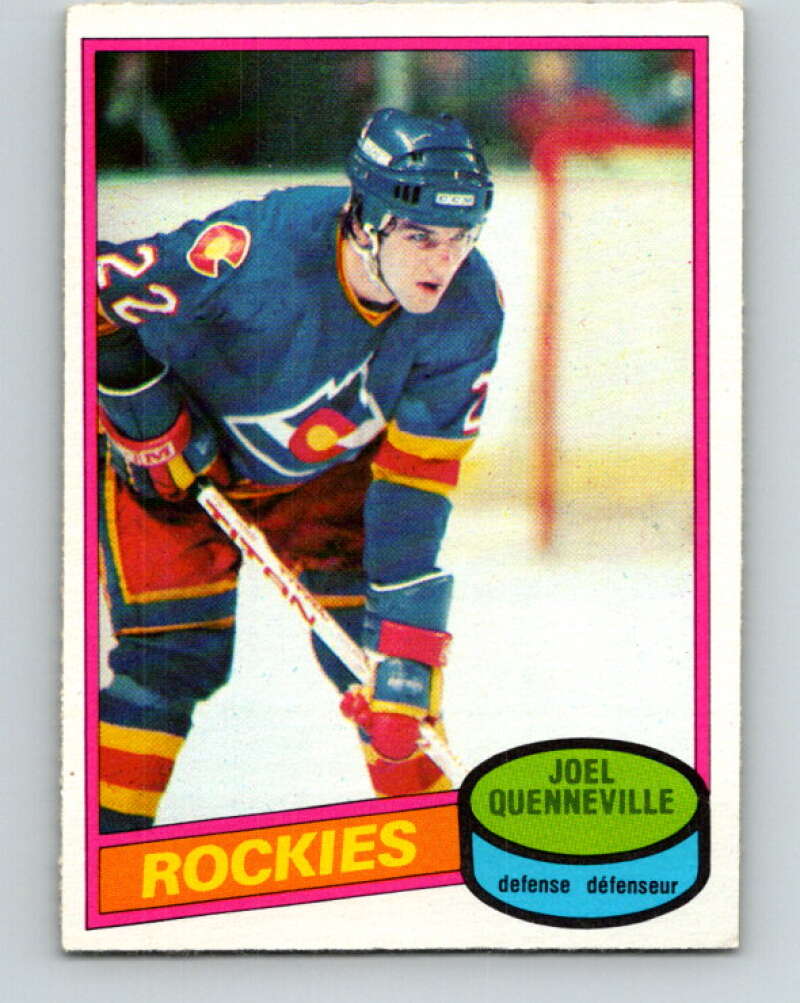 JOEL QUENNEVILLE Colorado Rockies 1980 CCM Vintage Throwback NHL