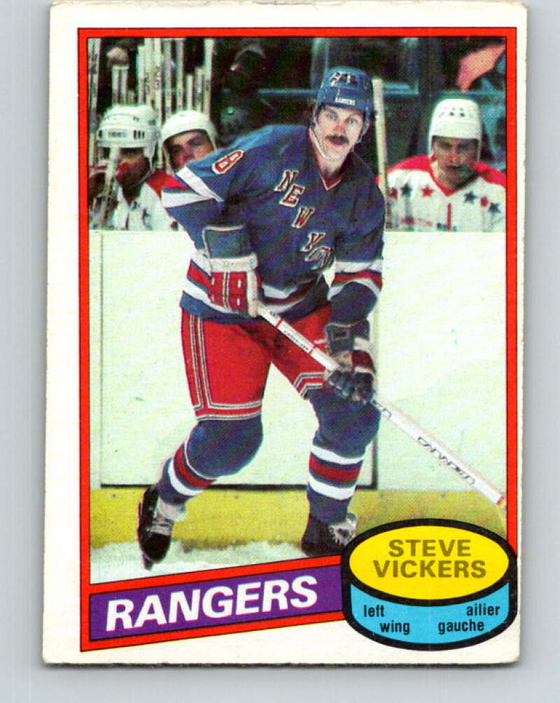 1980-81 O-Pee-Chee #23 Steve Vickers New York Rangers V37232