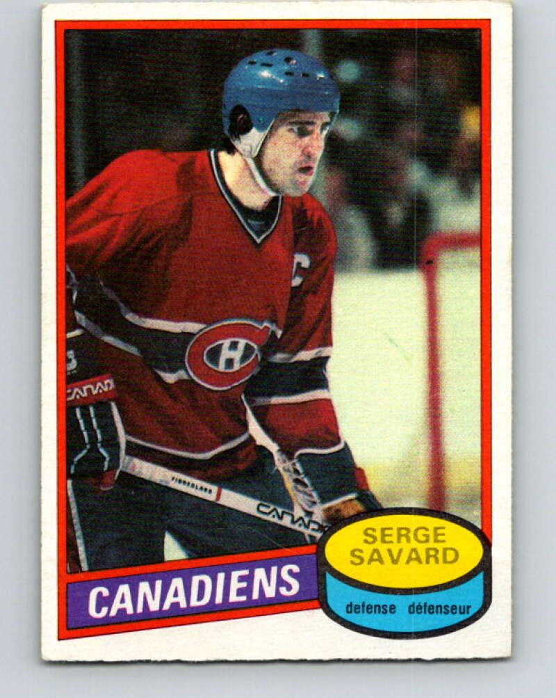 1980-81 O-Pee-Chee #26 Serge Savard Montreal Canadiens V37254