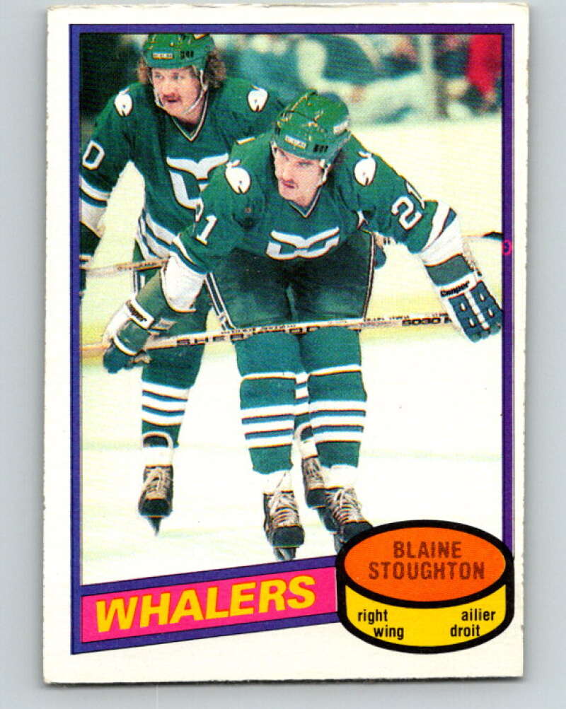 1980-81 O-Pee-Chee #30 Blaine Stoughton Hartford Whalers V37298