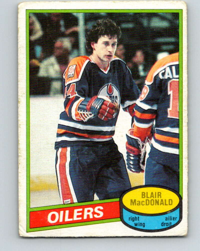1980-81 O-Pee-Chee #32 Blair MacDonald Edmonton Oilers V37302