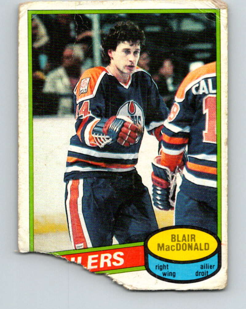 1980-81 O-Pee-Chee #32 Blair MacDonald Edmonton Oilers V37304
