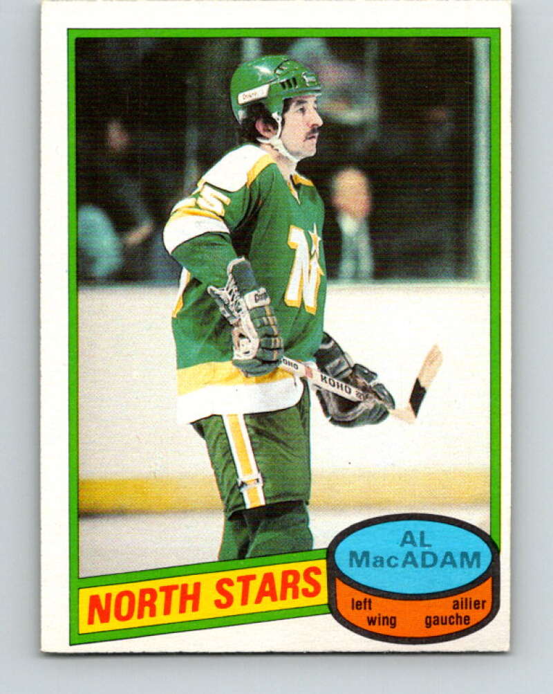 1980-81 O-Pee-Chee #34 Al MacAdam Minnesota North Stars V37324