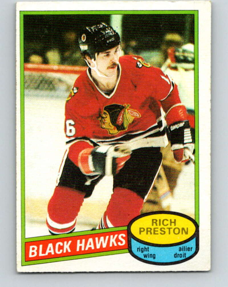 1980-81 O-Pee-Chee #41 Rich Preston Chicago Blackhawks V37378