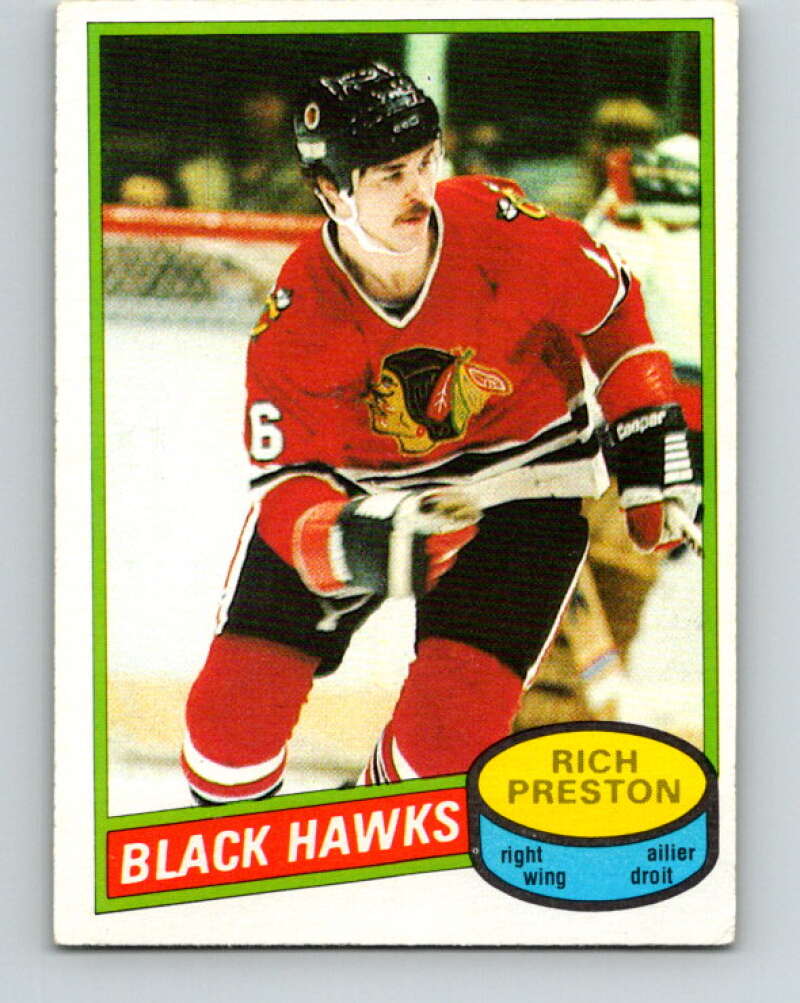 1980-81 O-Pee-Chee #41 Rich Preston Chicago Blackhawks V37381