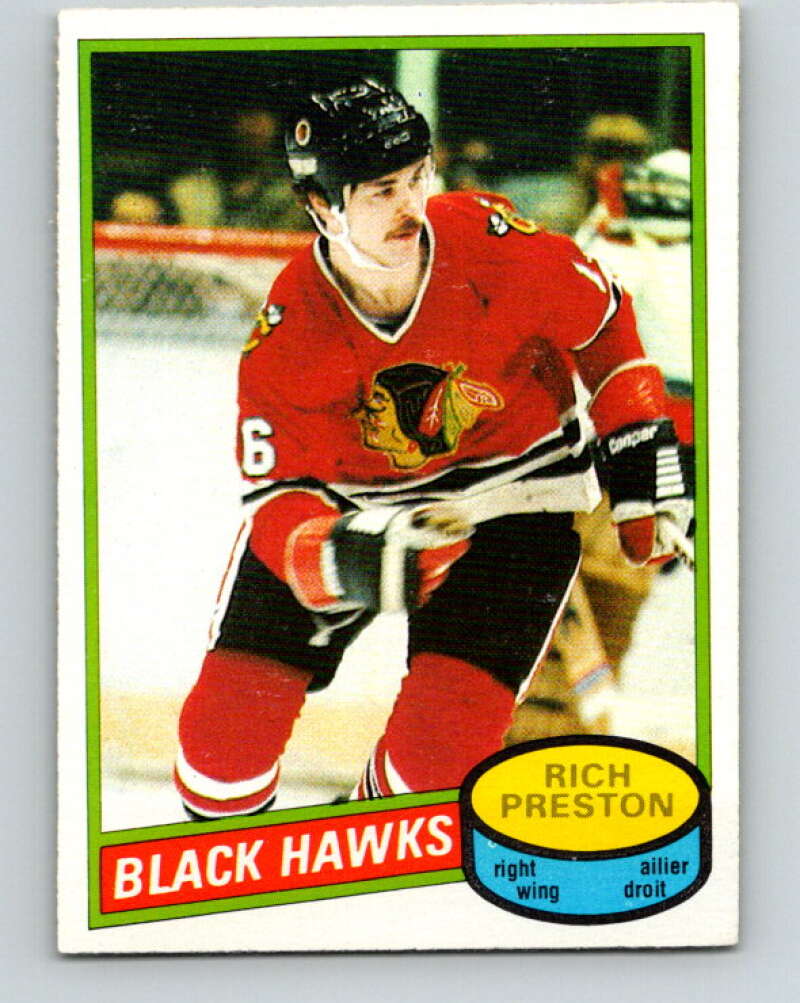 1980-81 O-Pee-Chee #41 Rich Preston Chicago Blackhawks V37382
