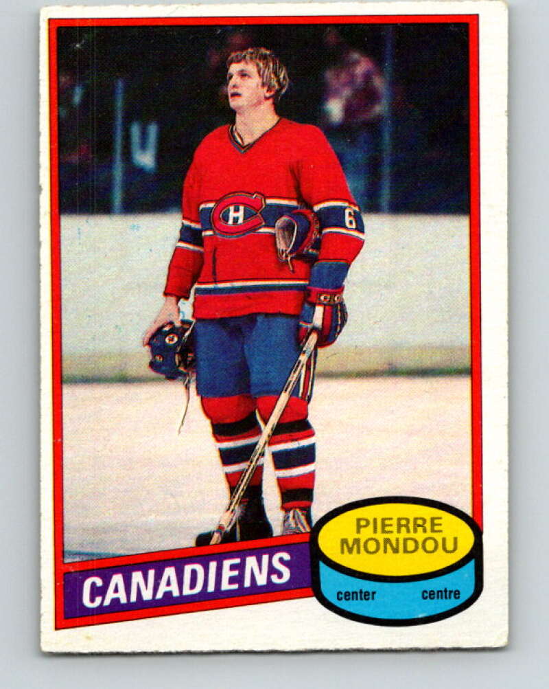 1980-81 O-Pee-Chee #42 Pierre Mondou Montreal Canadiens V37392