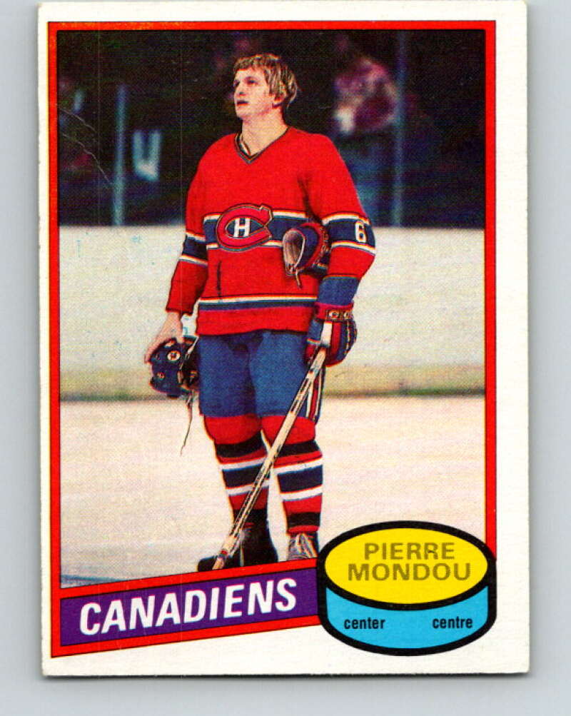 1980-81 O-Pee-Chee #42 Pierre Mondou Montreal Canadiens V37394
